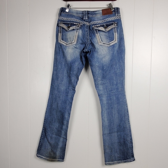 Maurices bootcut contrasting stitching jeans size 5 / 6 - Picture 6 of 15